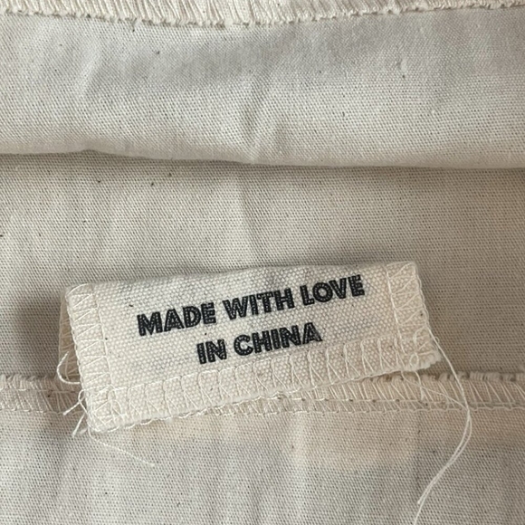 Bag-all Hair Dryer Print Storage Bag Canvas Tote Bag Off White - Picture 3 of 3